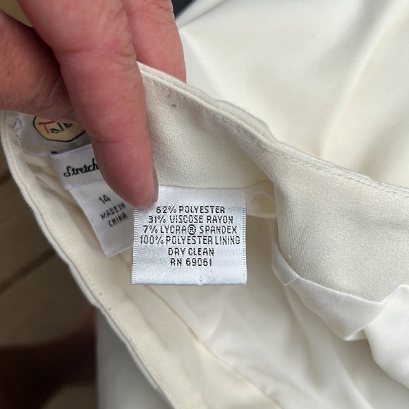 Talbots Winter White trousers - Picture 3 of 9